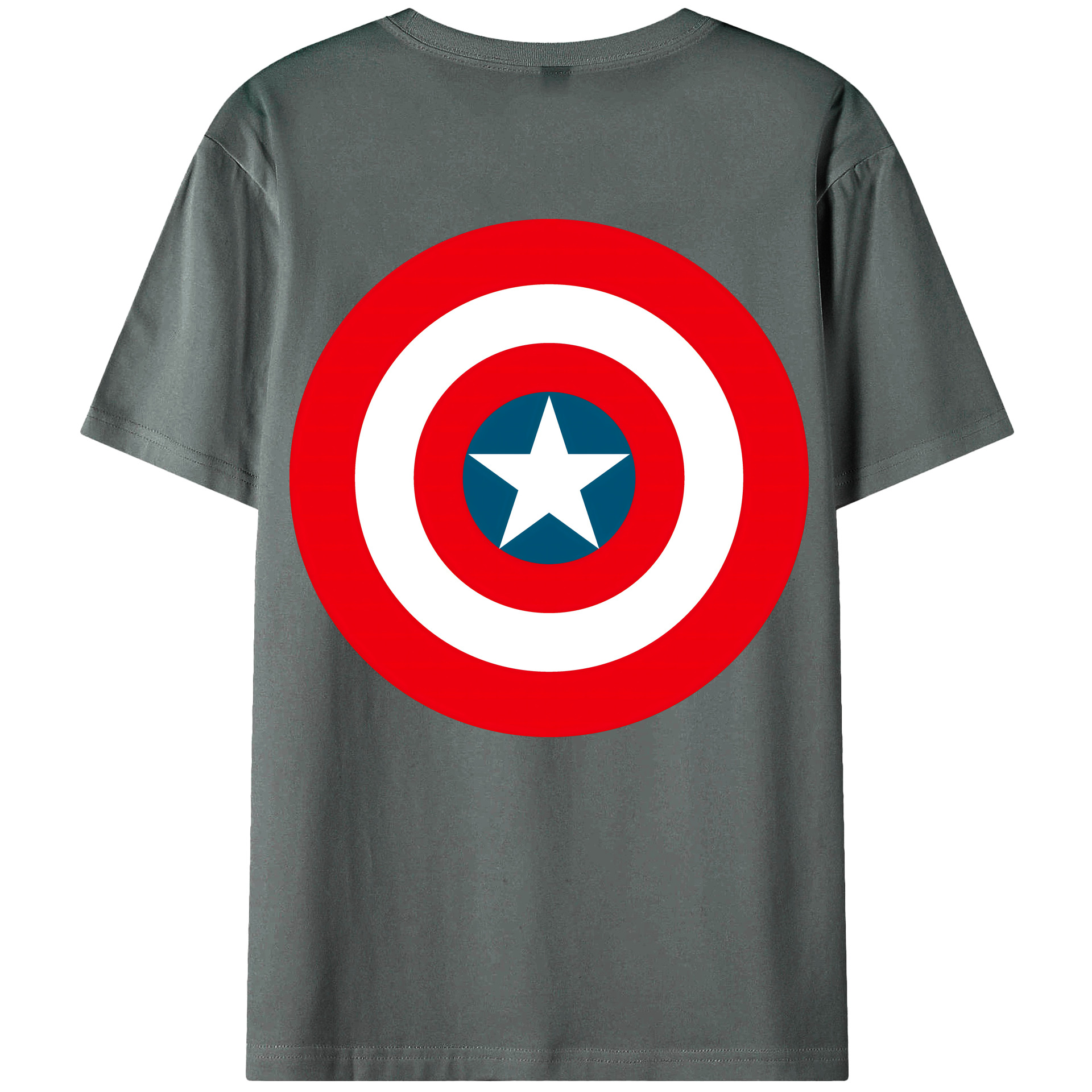 （画像用） アベンジャーズ The Avengers 綿100％ メンズ半袖Tシャツ（バックプリント） 通気性
